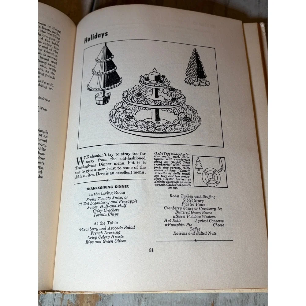 1948 Sunset Host & Hostess Book 5th Printing Vintage Mid Century Cookbook HC